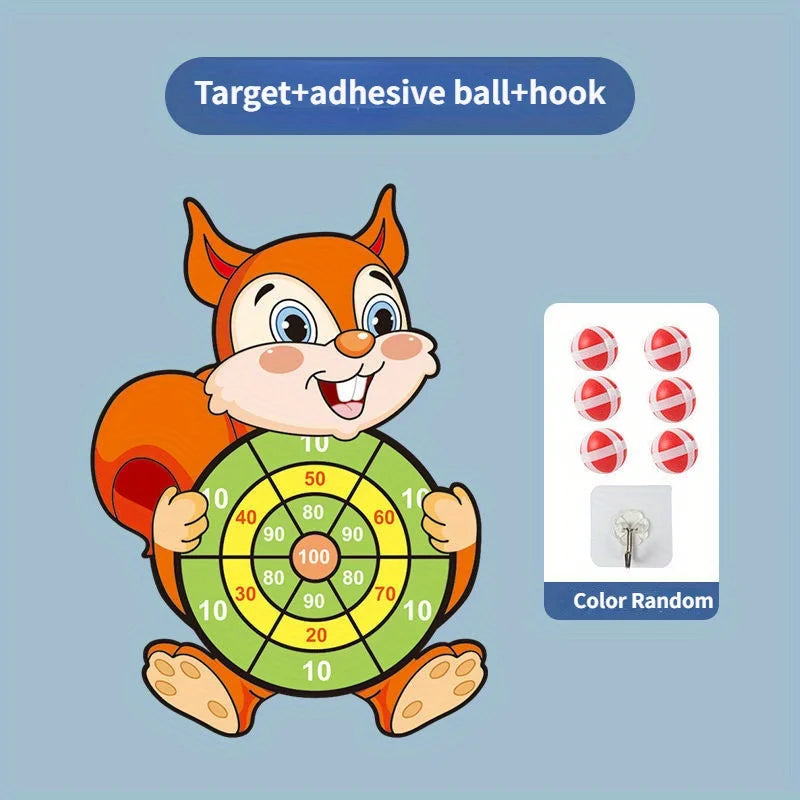 Educational Games Dart Board Kids Toy Stickey Ball Indoor Sports