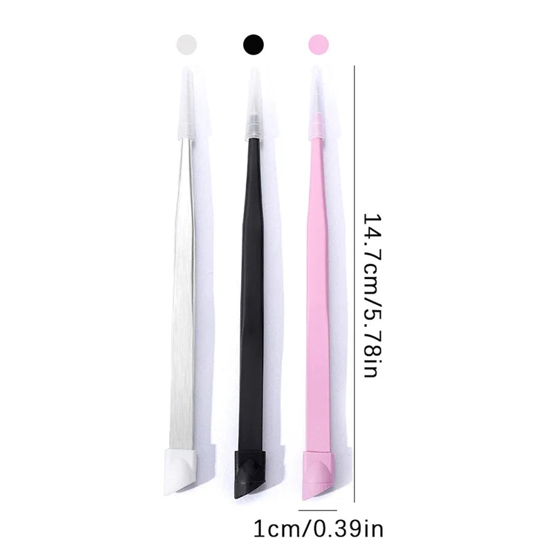 Nail Art Tweezers Silicone Tip – Rhinestone & 3D Sticker Picker