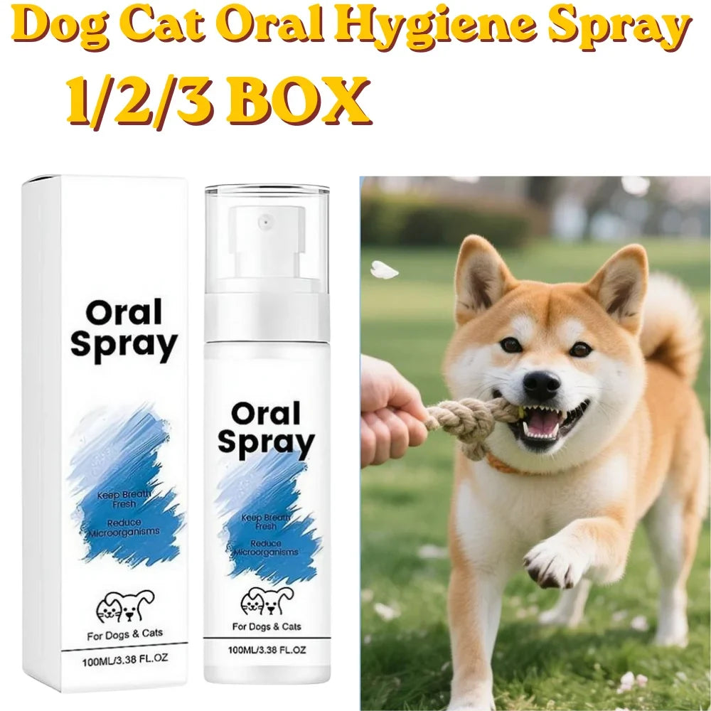 Pet Breath Spray for Dogs & Cats | Fresh Oral Hygiene 100ml