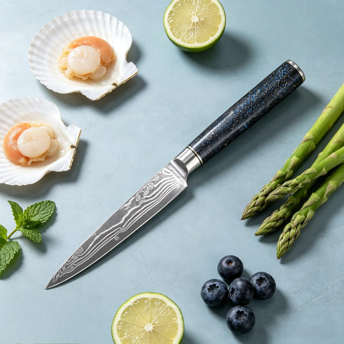 Damascus Steel 67-Layer Chef Knife – Sharp Kitchen Utility