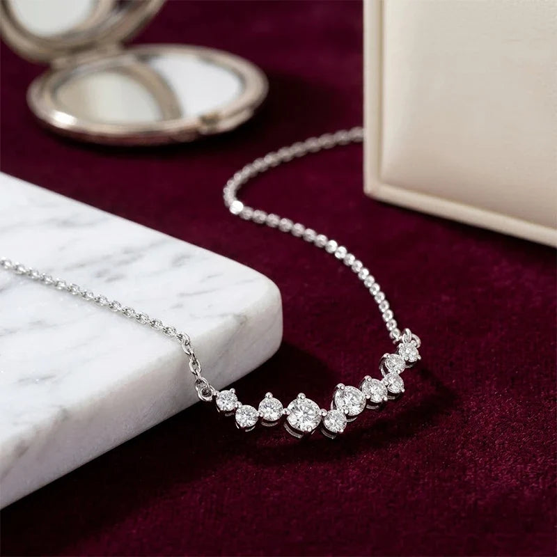 Huitan CZ Pendant Necklace – Sparkling Cubic Zirconia Jewelry