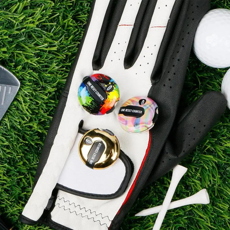 Golf Score Counter Portable Clicker Keeper Touch Reset Clip