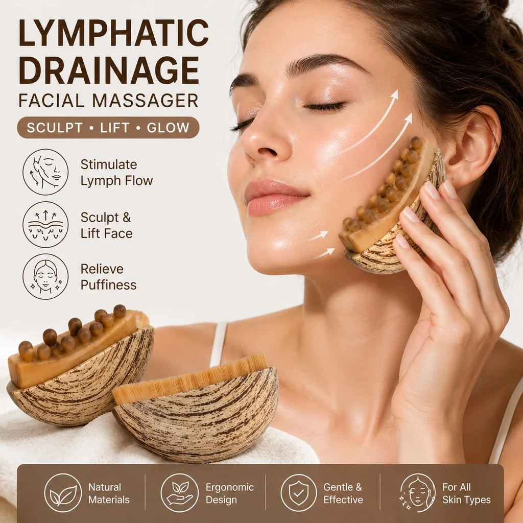 Lymphatic Face Brush – Gua Sha Massager & Chin Sculpting Tool