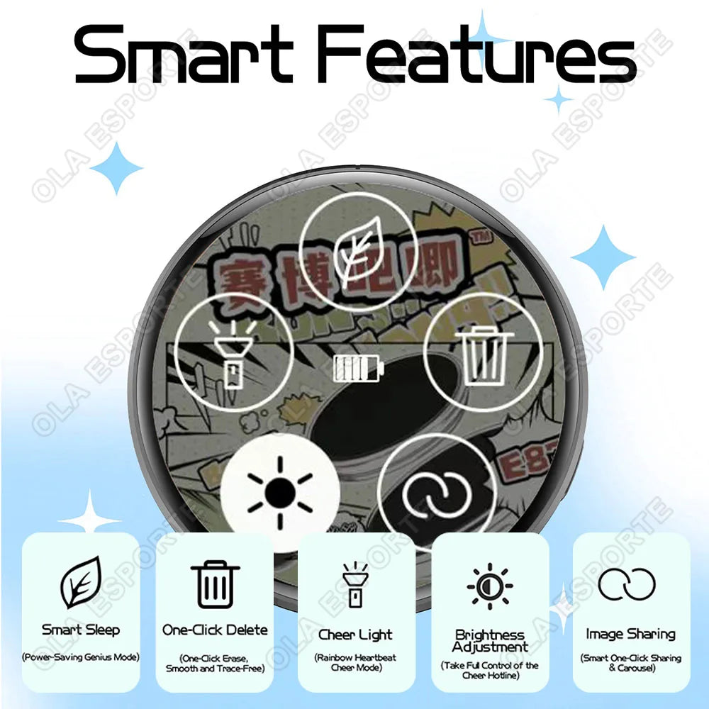 HD Smart E-Badge | Display GIFs, Photos & Animations