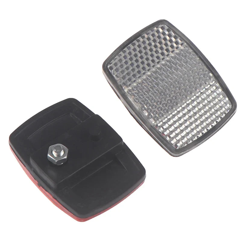 Bicycle Front & Rear Plastic Reflector – Bike Safety Warning