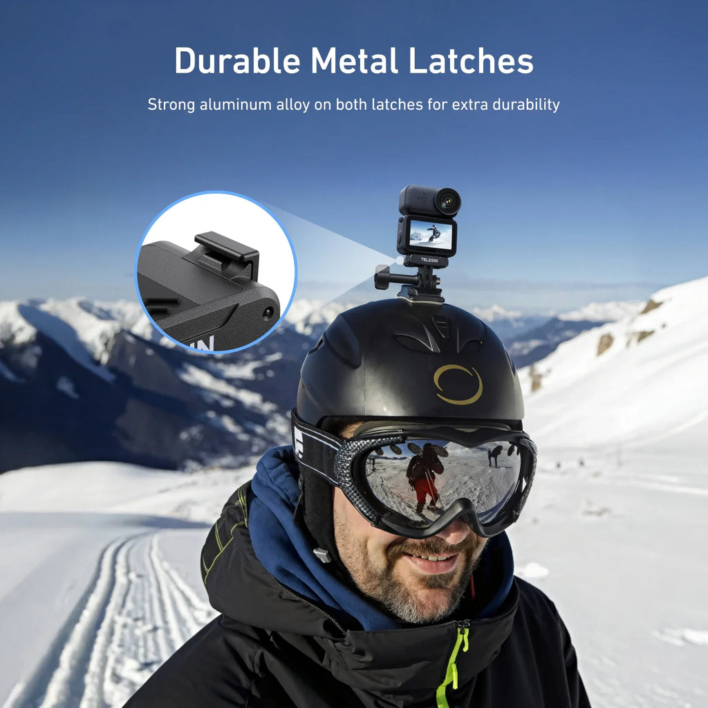 TELESIN Magnetic Qucik Release Two Claw Charging Adapter Mount DJI