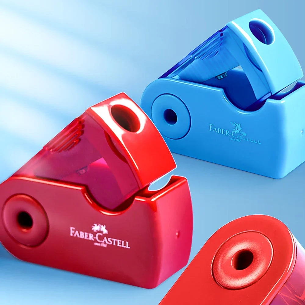 German Pencil Sharpener Small Single Hole Students Plastic Colored Art
