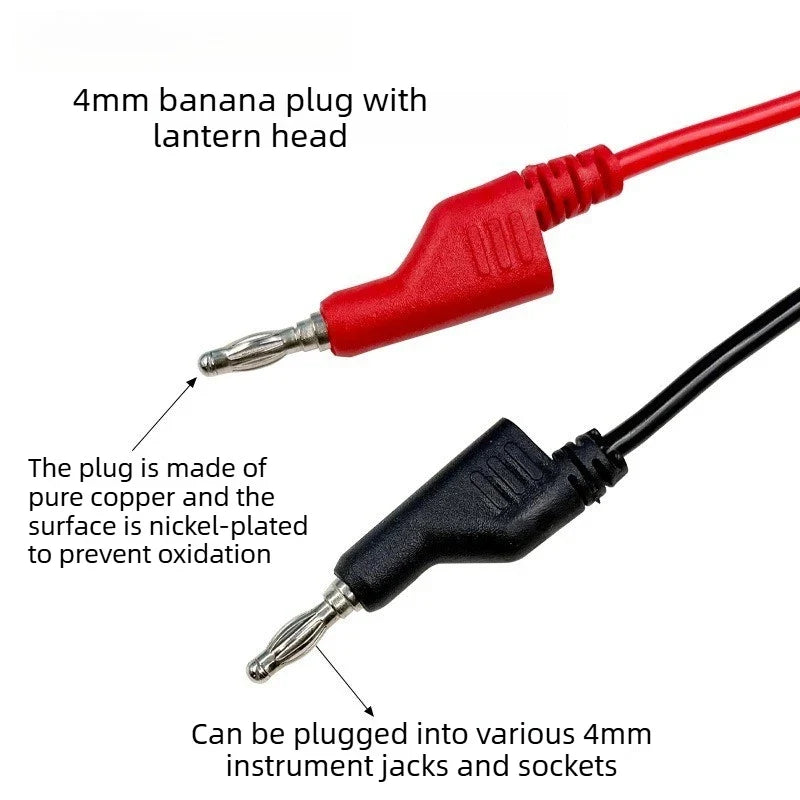 Multimeter Test Lead Set 1M Banana Plug Alligator Clip 15A