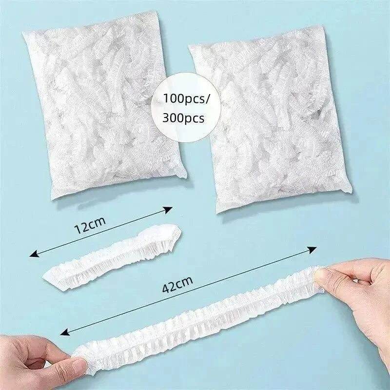 Disposable PE Bowl Covers – Food Grade Cling Film (100/300 Pack)