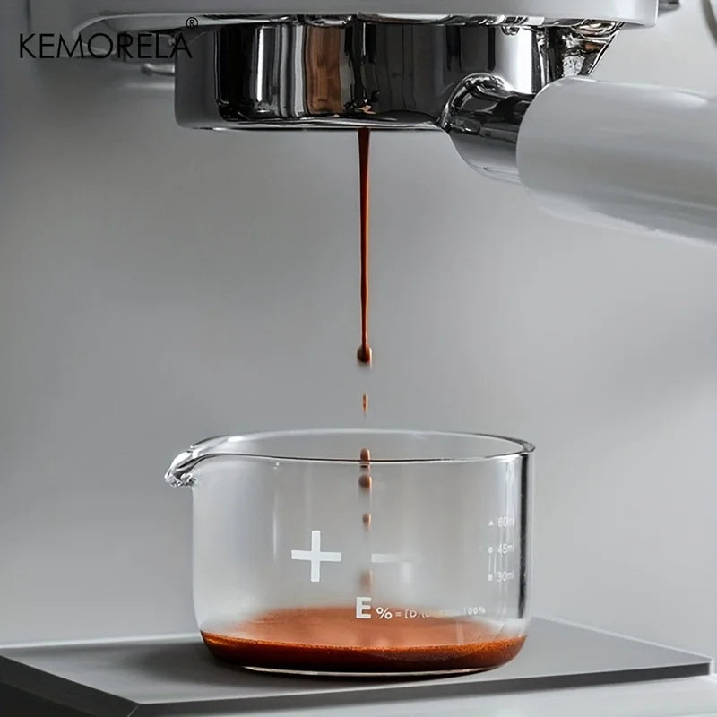 KEMORELA 60ml Espresso Shot Glasses – Clear Scale Measuring Cups