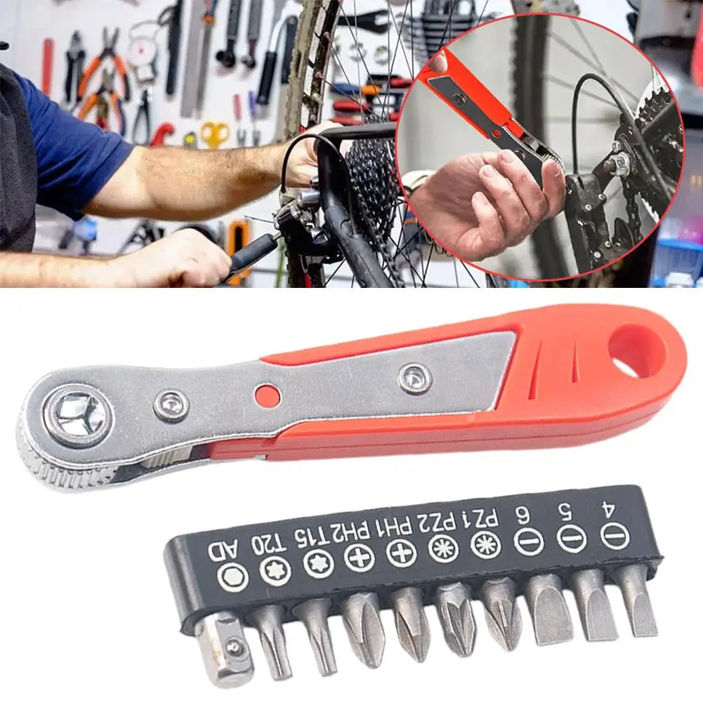 Right Angle Ratchet Screwdriver Set – 1/4" Hex Socket Nut Kit