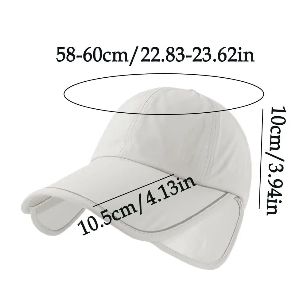 Women's Wide Brim UV Sun Hat – Adjustable Beach Visor