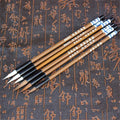 6-Piece Chinese Calligraphy Brush Set – Wolf & Sheep Hair Bamboo