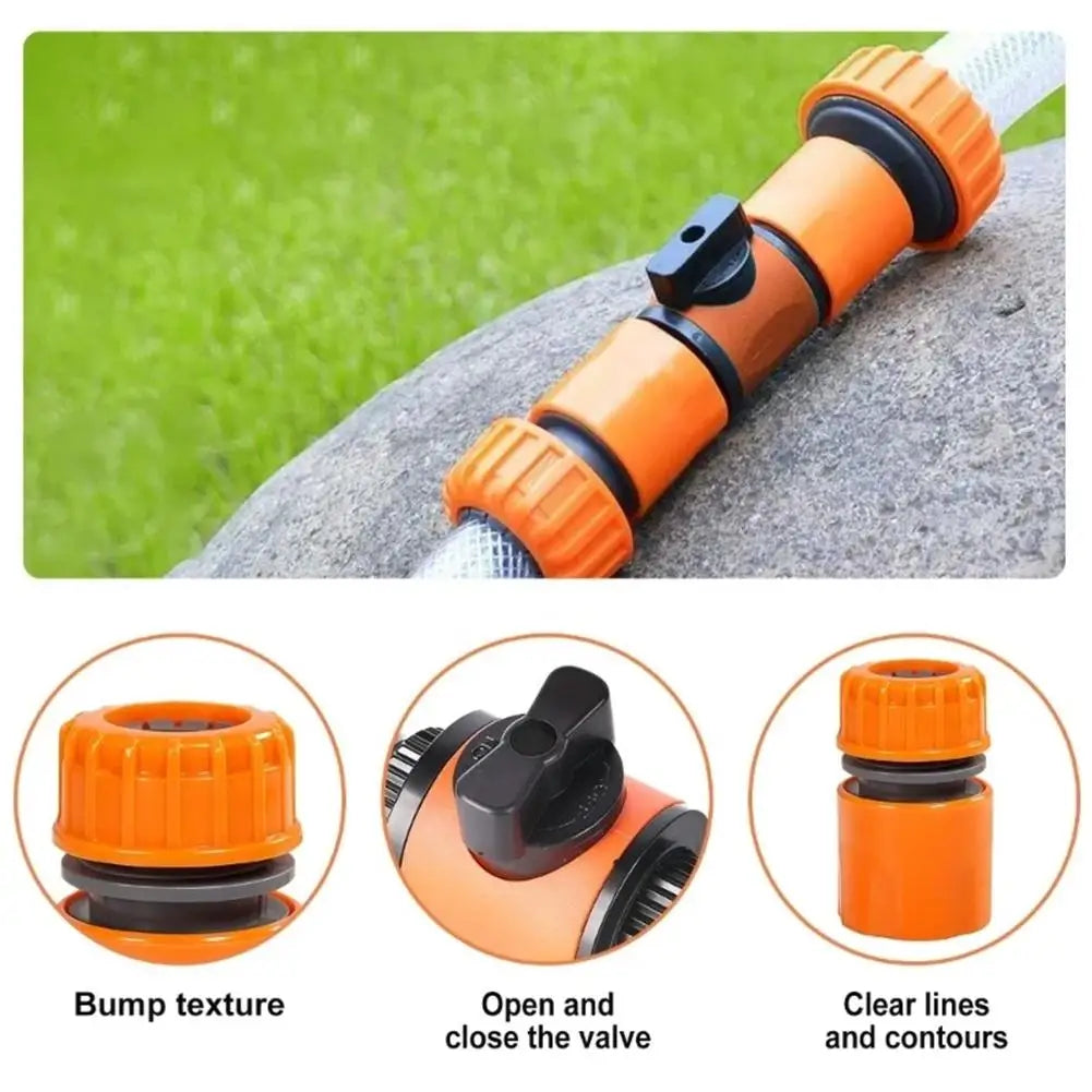 2-Way Garden Hose Splitter – Dual Valve Y-Connector for Faucet