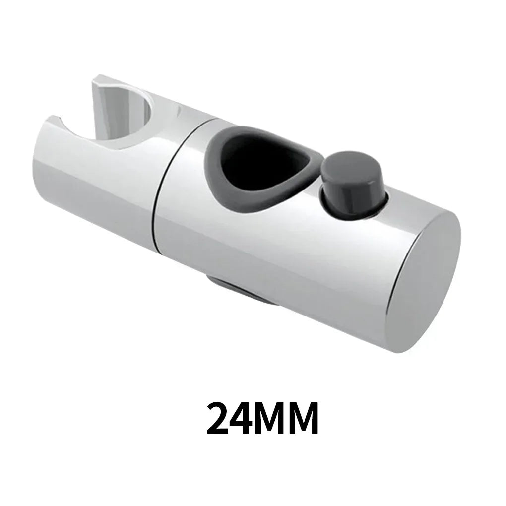 Adjustable Chrome Shower Slide Bracket – Fits 18–25mm Riser Rails