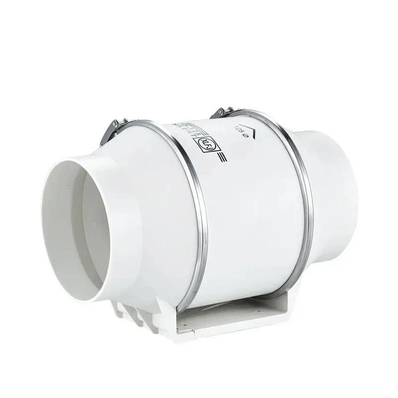 HOMEFISH Inline Duct Exhaust Fan | Bathroom & Kitchen Ventilation