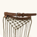 Y2K Tassel Woven Belt – Boho Knit Rope Waistband for Jeans