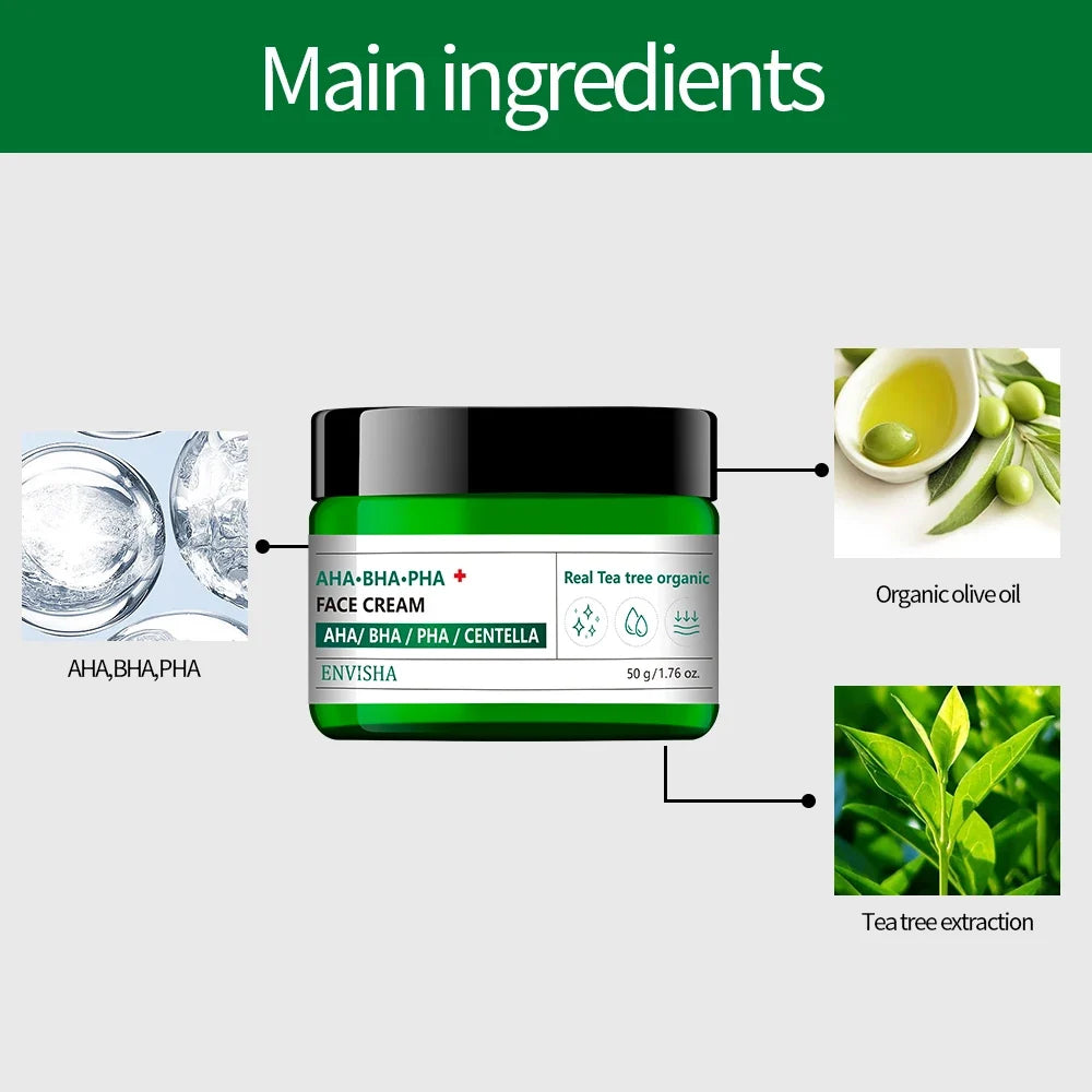 ENVISHA Face Cream – Collagen, Hyaluronic Acid & Retinol 50ml