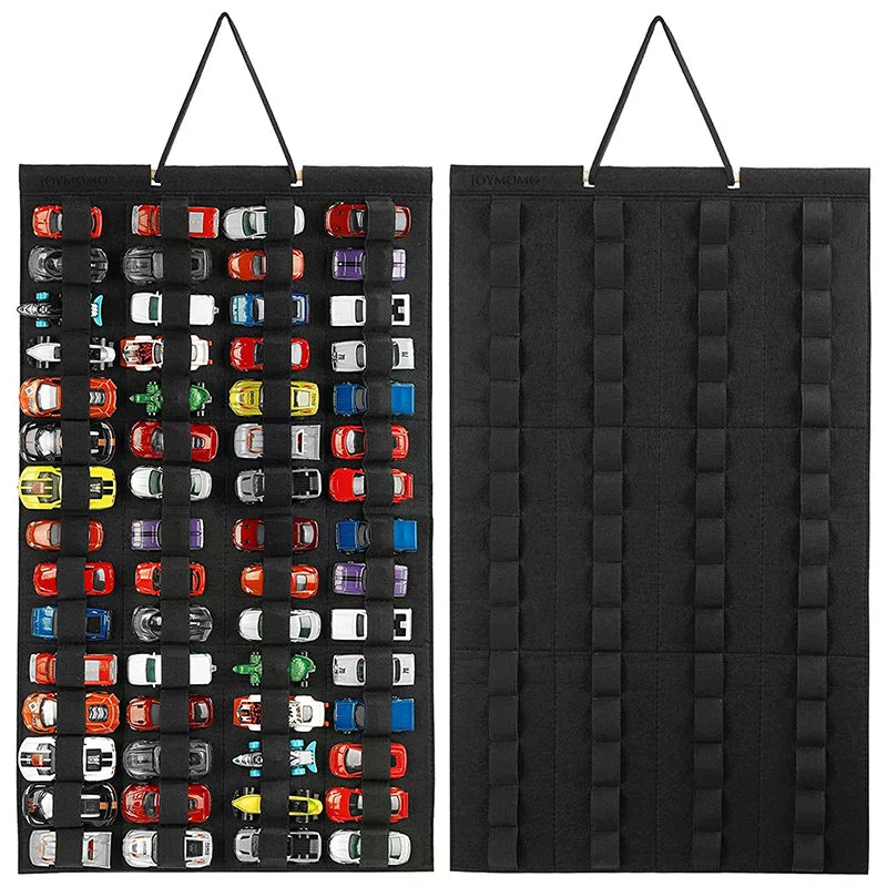 Wall Hanging Toy Car Organizer – Large Capacity Storage Bag
