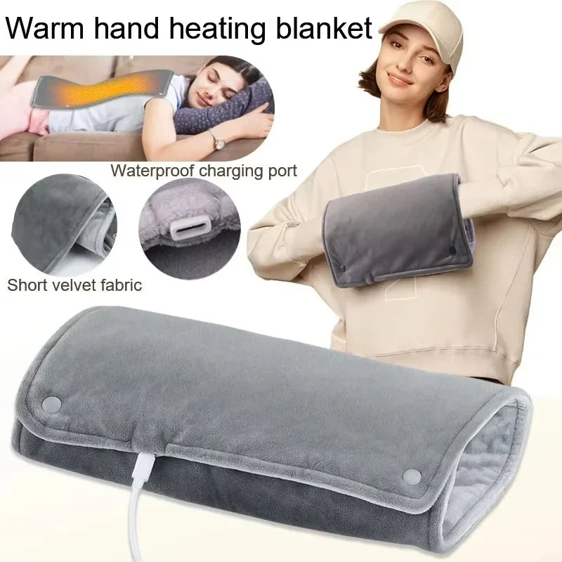 USB Electric Heating Pad – Machine-Washable Microplush Mat