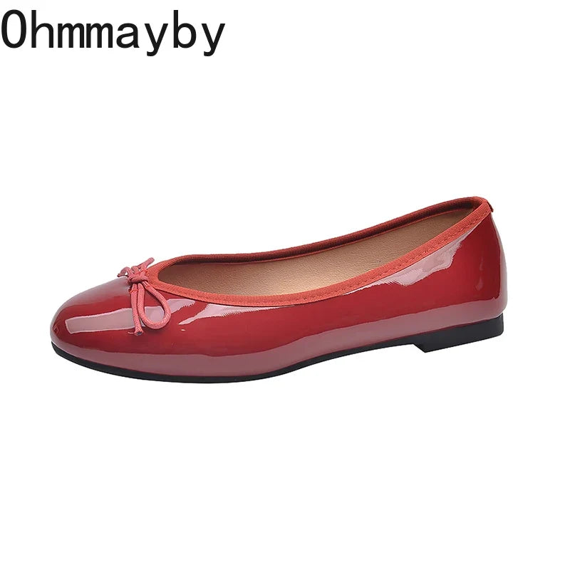 Women's Butterfly-Knot Ballet Flats – Slip-On Soft Sole Shoes