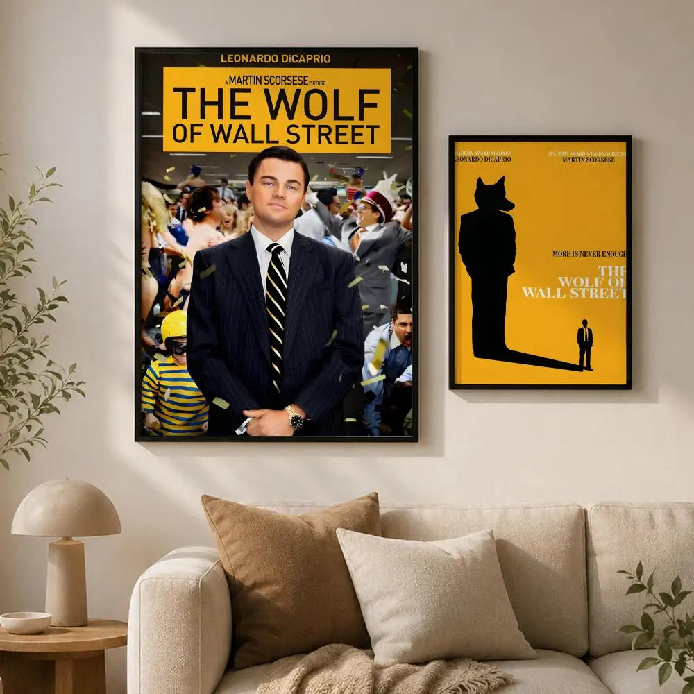 Wolf of Wall Street Movie Poster – Peel & Stick PVC Wall Art