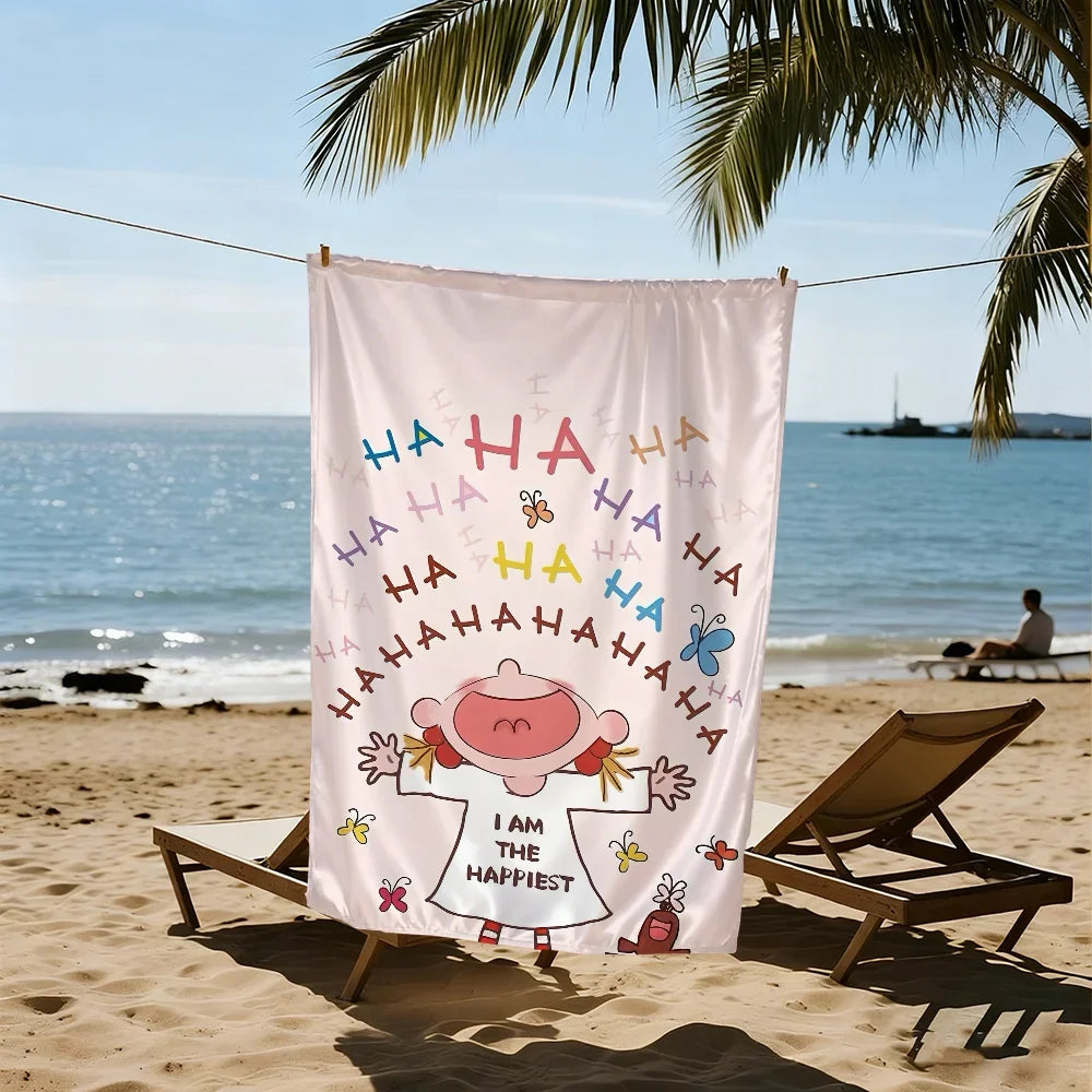CoCo Cartoon Quick-Dry Beach Towel | Soft, Absorbent, 11 Sizes