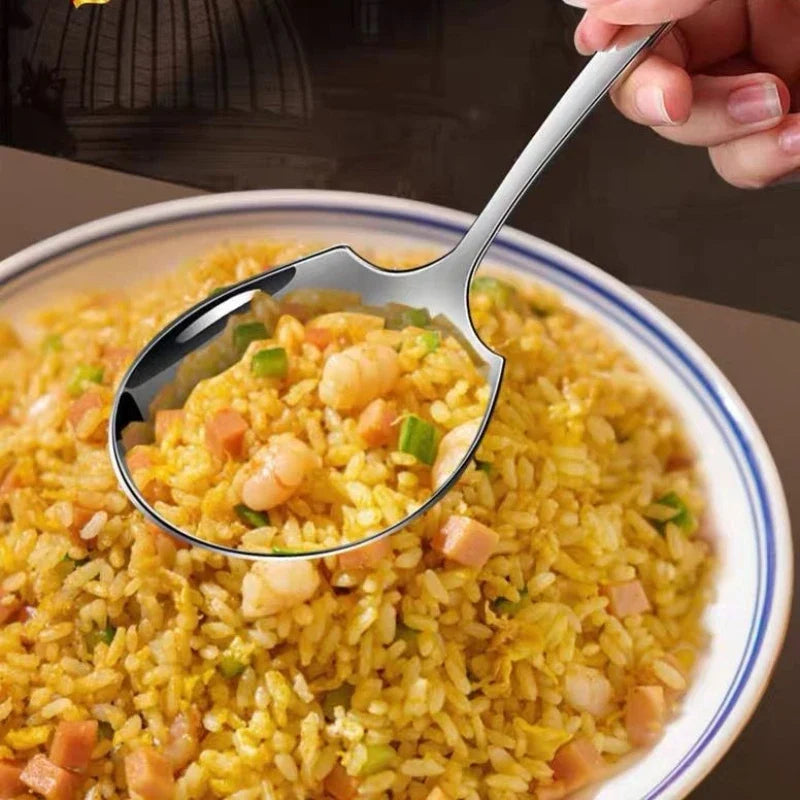 Stainless Steel Large Serving Spoon | Mirror Polished