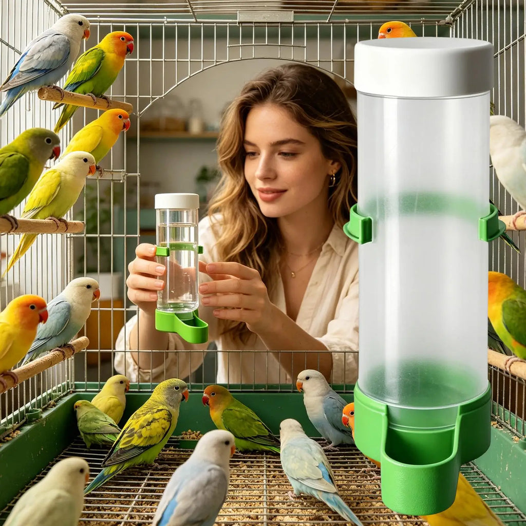 140ml Automatic Bird Water Dispenser – Leak-Proof Cage Waterer