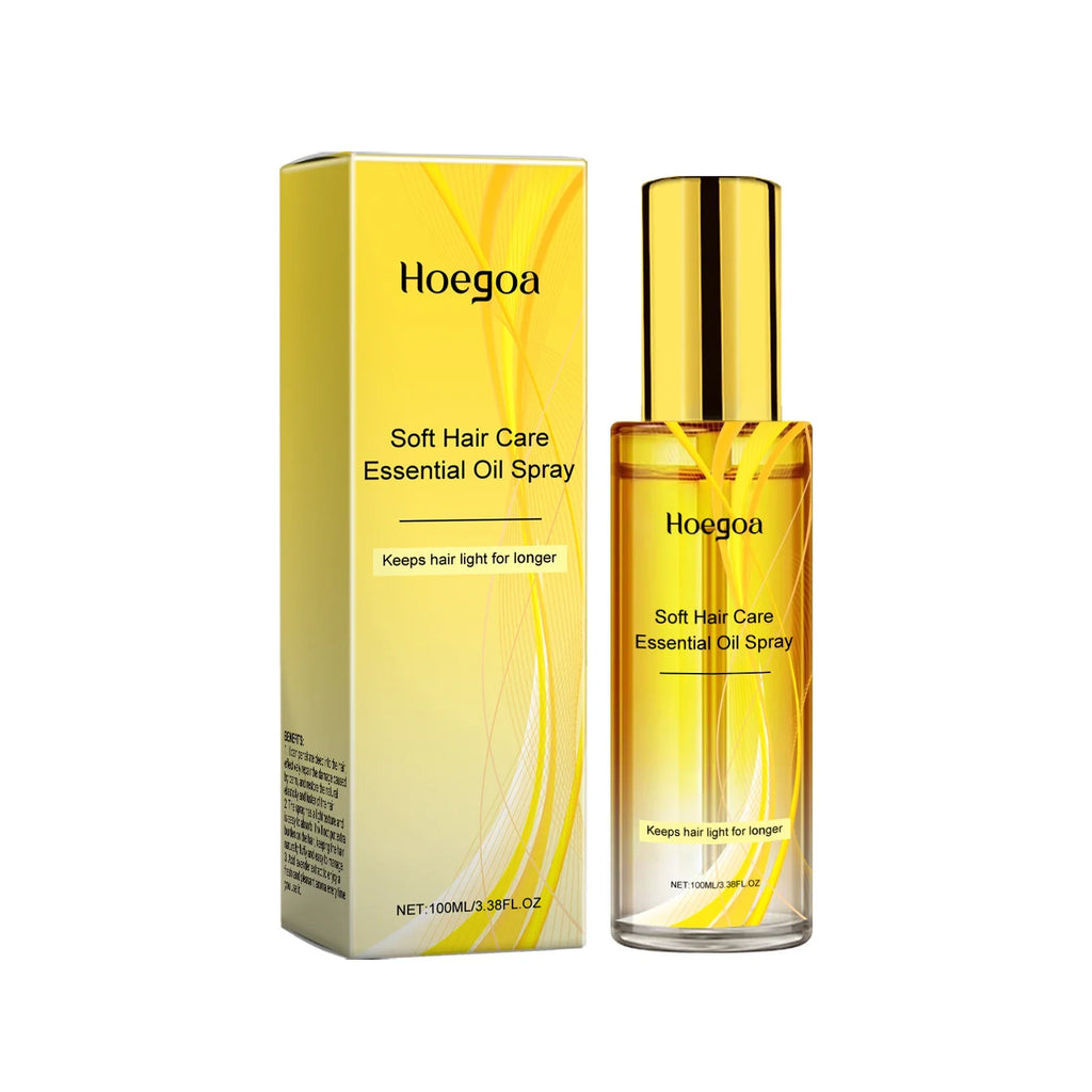 HOEGOA Calendula Hair Oil Spray – Shine, Smooth & Nourish