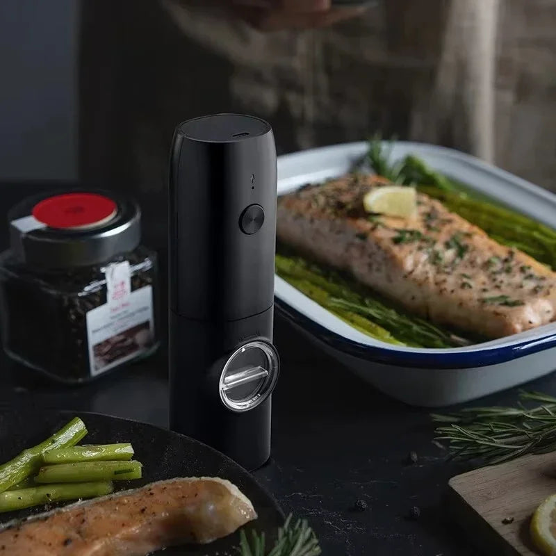 Electric Salt & Pepper Grinder Set with LED Light | HOMEFISH