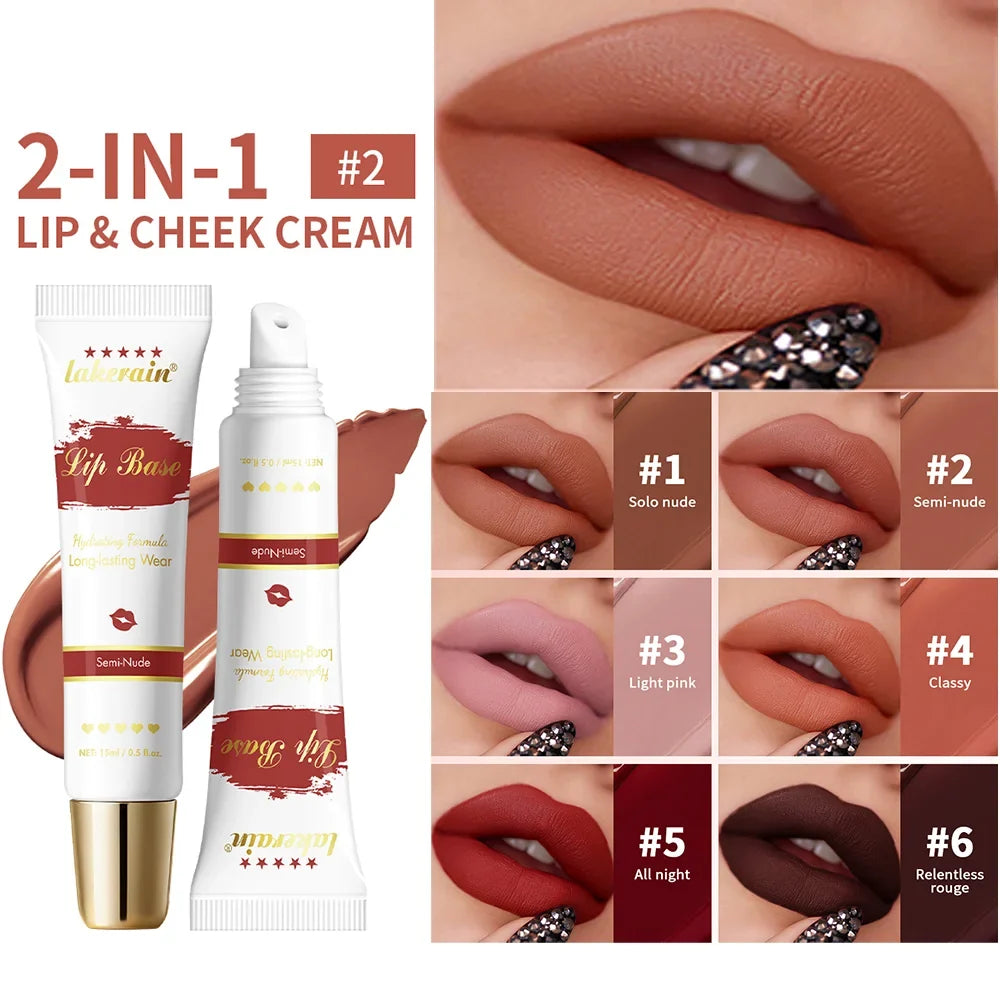 Matte Liquid Lip Stain & Blush 2-in-1 | Hydrating, Waterproof