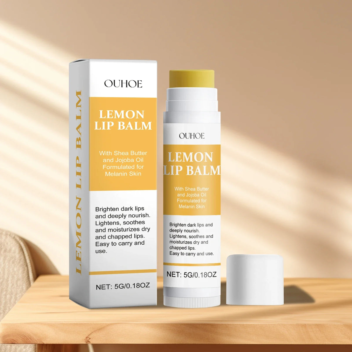 Korean Lip Brightening Balm – Moisturizing Gloss & Exfoliator
