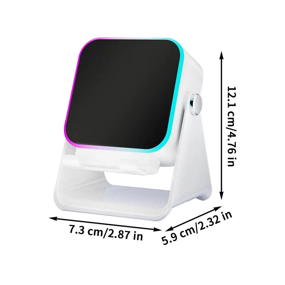 Folding Phone Stand with Bluetooth Speaker & LED Light – 10W