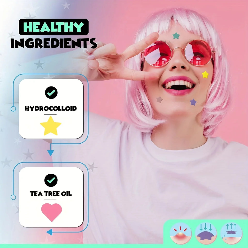 Hydrocolloid Acne Patches – Invisible, Waterproof | All Skin Types
