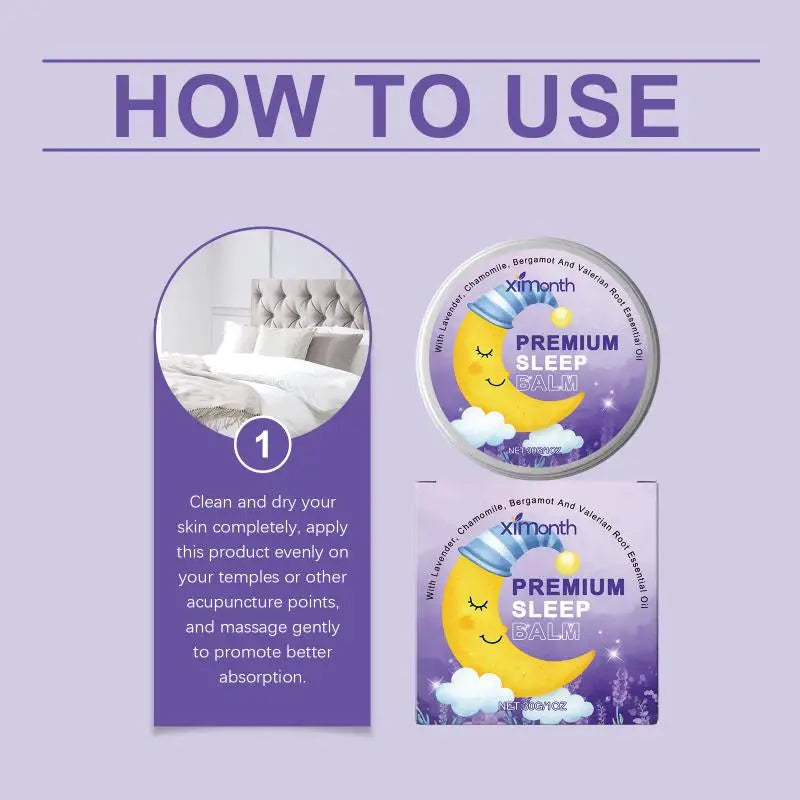XIMONTH Sleep Balm – Lavender, Chamomile & Bergamot 30g