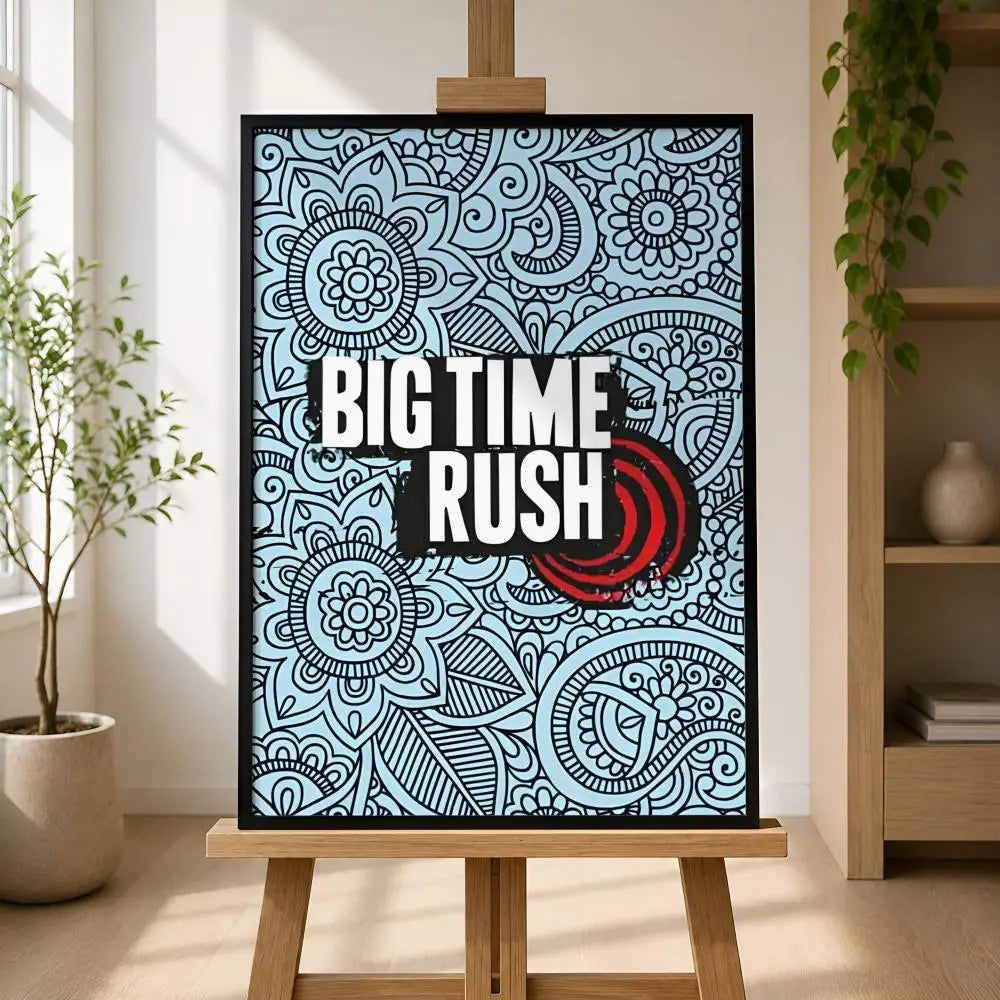Big Time Rush Waterproof PVC Peel-and-Stick Wall Poster – HD Art