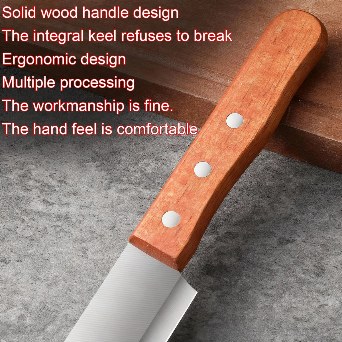 Japanese Chef's Knife – Stainless Steel Cleaver & Boning Knife