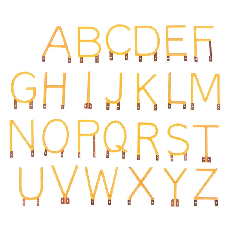 DIY COB LED Filament Decorative English Letter Lighting Party Light
