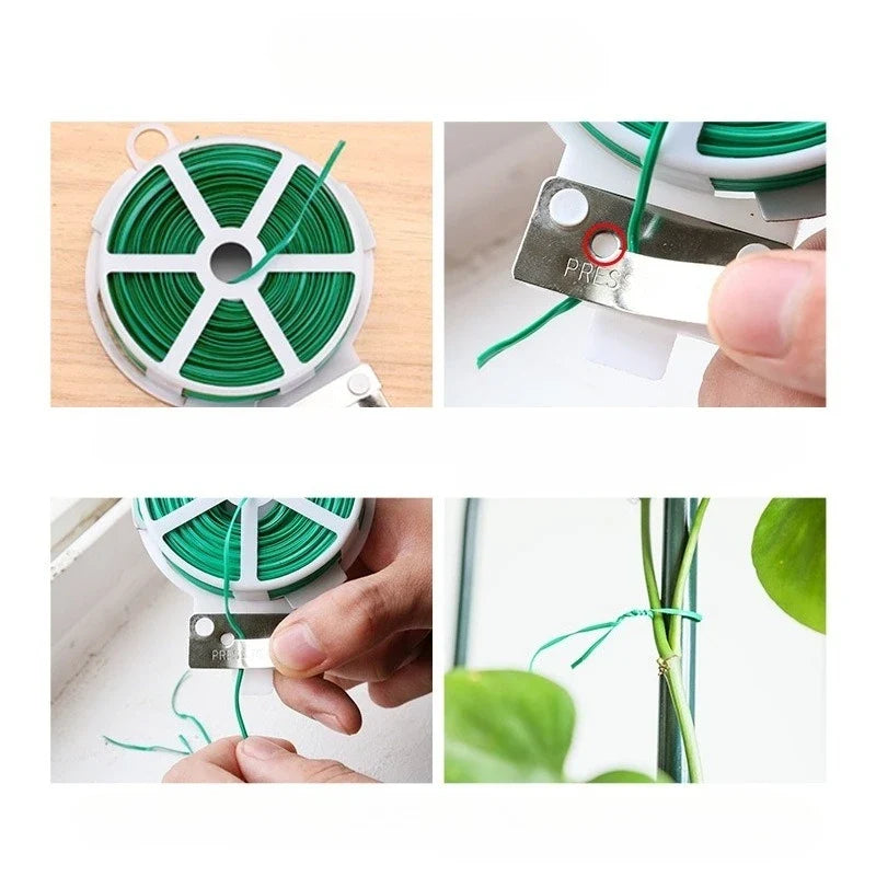Reusable Garden Twist Ties | Self-Cut Plant Wire for Vines