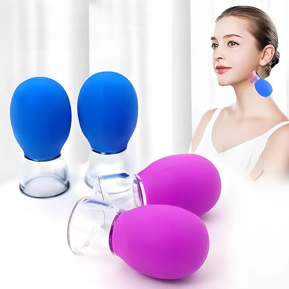 SADOER Silicone Facial Cupping Massager – Anti-Wrinkle Vacuum Cup