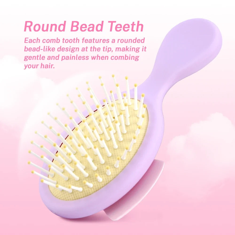 Mini Polka Dot Bow Air Cushion Hair Brush – Detangling Comb