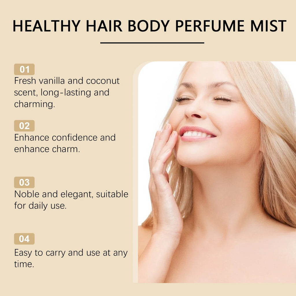 Vanilla Coconut Body Mist – Long-Lasting Fragrance Spray 100ml