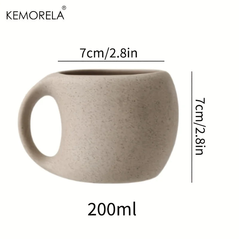 KEMORELA Speckled Ceramic Coffee Mugs – Latte & Espresso Cups