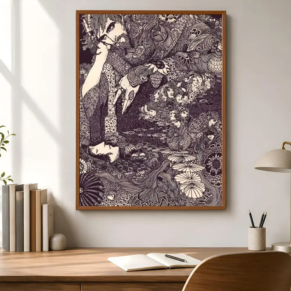 Harry Clarke Art Poster – Self-Adhesive Waterproof Wall Print