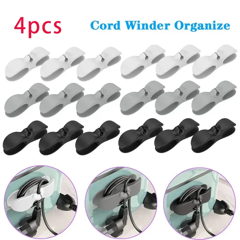 Silicone Cable Wire Organizer Clips for Kitchen Appliances
