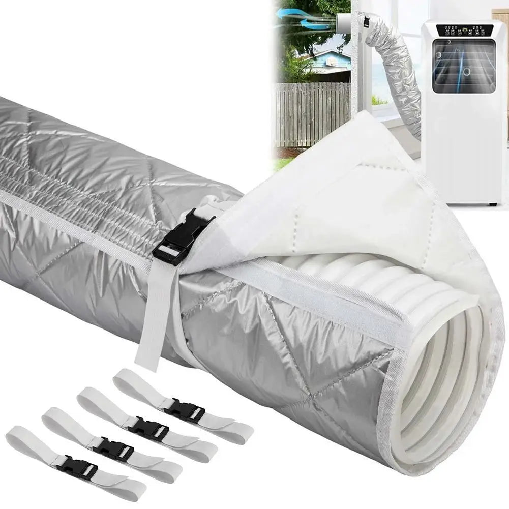 Insulated AC Hose Cover – Oxford Cloth Sleeve with Buckle Straps