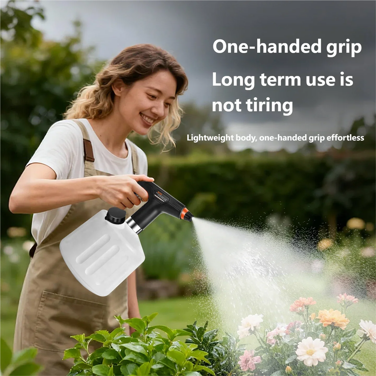 HOMEFISH 2L Electric Spray Bottle – Auto Mist Watering Can
