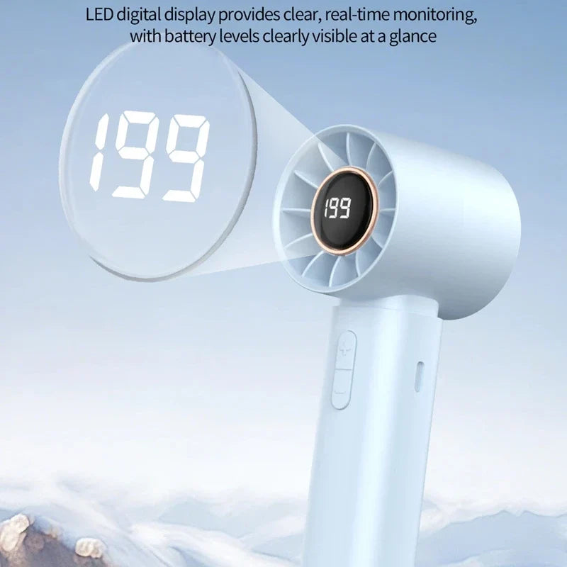 Lenovo Portable Mini USB Handheld Fan – Rechargeable Summer Cooling