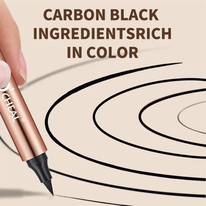 O'CHEAL Dual-Head Stamp Liquid Eyeliner Pen – Waterproof Black